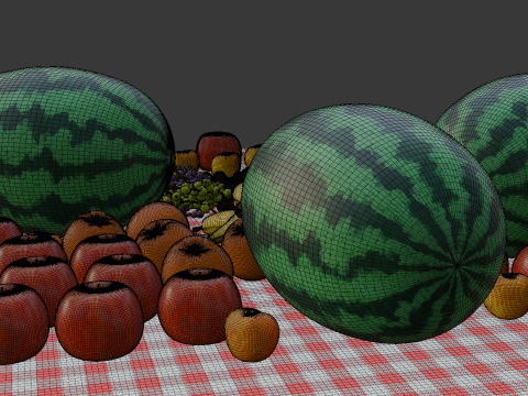 Realistic 3D Fruits Collection Game Animation Ready Modello 3D