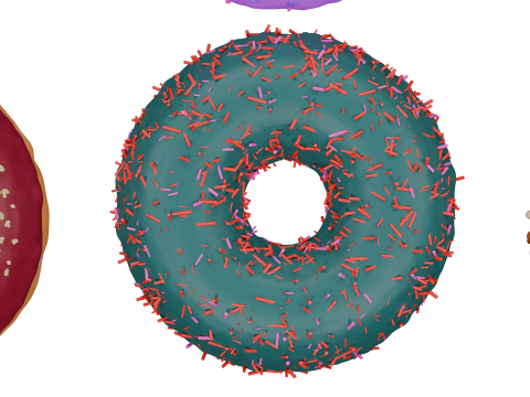 3D Donut Bundle 21 Tasty Variations Modello 3D