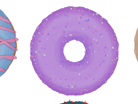 3D Donut Bundle 21 Tasty Variations Modello 3D