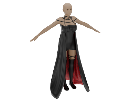 Stylish Female Outfit Modelo 3D