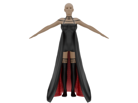 Stylish Female Outfit Modelo 3D