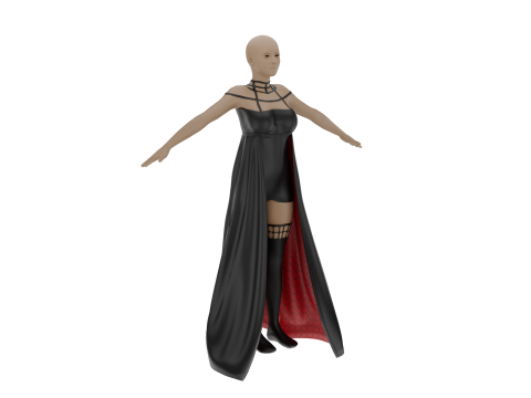 Stylish Female Outfit Modelo 3D