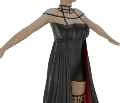Stylish Female Outfit Modelo 3D