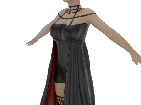 Stylish Female Outfit Modelo 3D