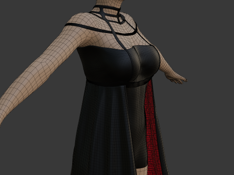 Stylish Female Outfit Modelo 3D