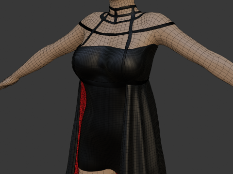 Stylish Female Outfit Modelo 3D