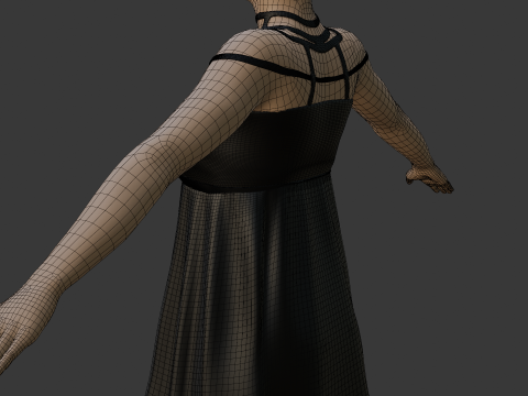 Stylish Female Outfit Modelo 3D