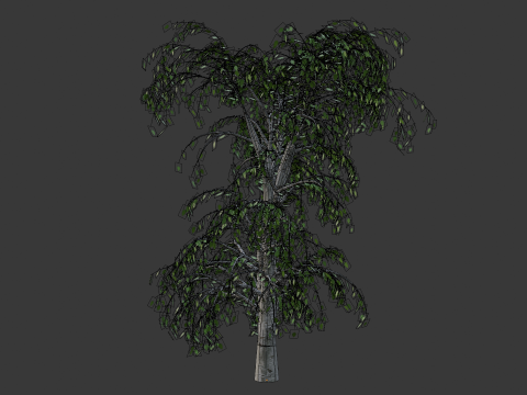 High-Quality 3D Trees Pack 7 Models 3D-Modell