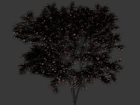 High-Quality 3D Trees Pack 7 Models 3D-Modell