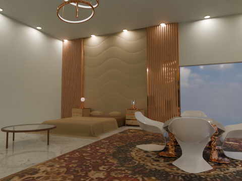 Luxury Mansion with exterior and interior Modelo 3D