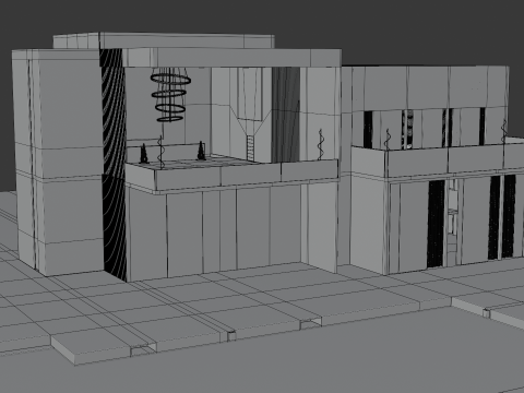 Luxury Mansion with exterior and interior Modelo 3D