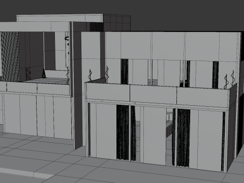 Luxury Mansion with exterior and interior Modelo 3D