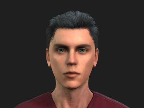 Realistic Male 3D Character Model 3D