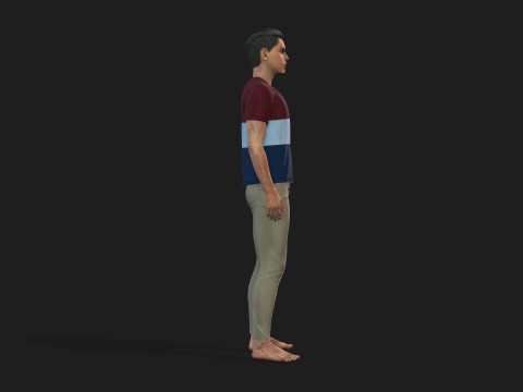 Realistic Male 3D Character Model 3D