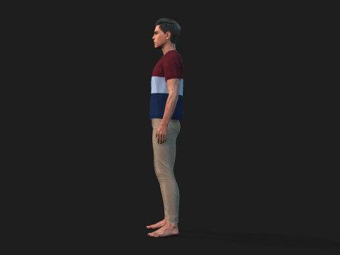 Realistic Male 3D Character Model 3D