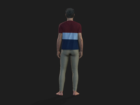 Realistic Male 3D Character Model 3D