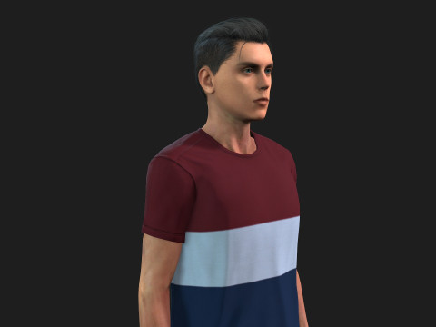 Realistic Male 3D Character Model 3D