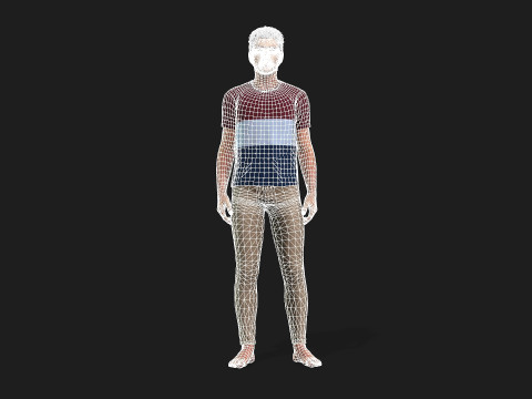 Realistic Male 3D Character Model 3D
