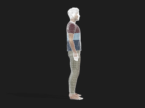 Realistic Male 3D Character Model 3D