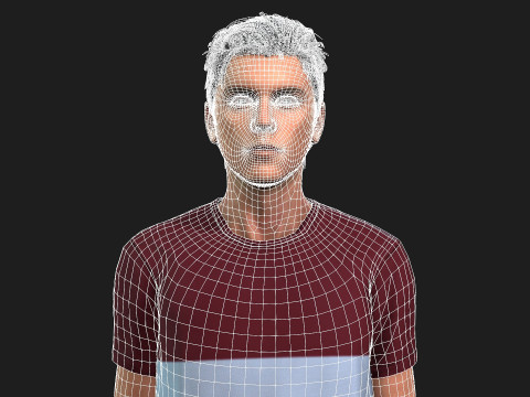 Realistic Male 3D Character Model 3D