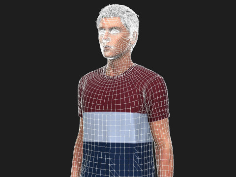 Realistic Male 3D Character Model 3D