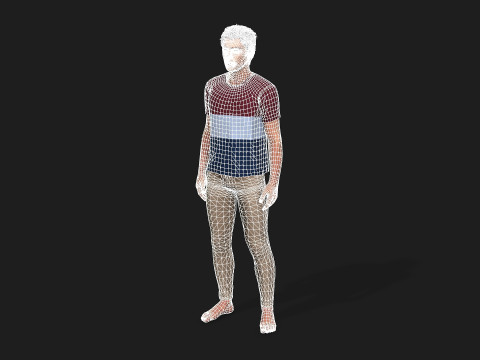 Realistic Male 3D Character Model 3D