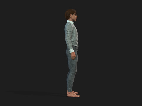 Realistic 3D Male Character 3D 모델