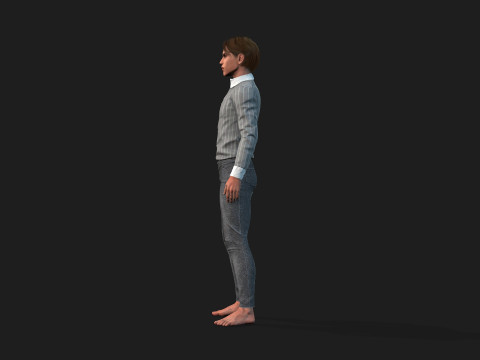 Realistic 3D Male Character 3D 모델