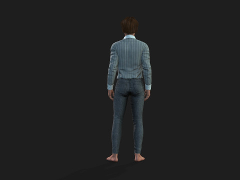 Realistic 3D Male Character 3D 모델