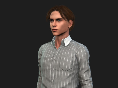 Realistic 3D Male Character 3D 모델