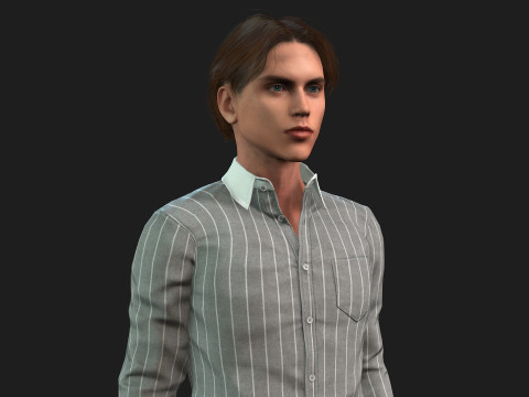 Realistic 3D Male Character 3D 모델