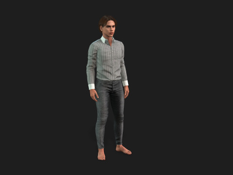 Realistic 3D Male Character 3D 모델