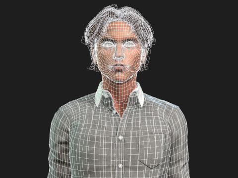 Realistic 3D Male Character 3D 모델