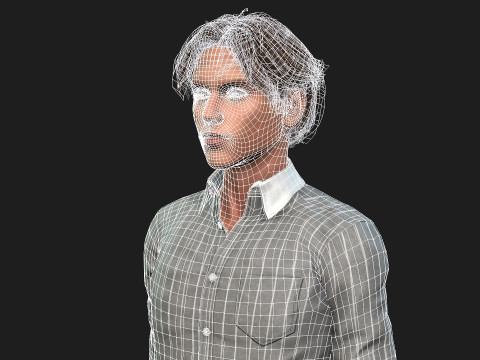 Realistic 3D Male Character 3D 모델