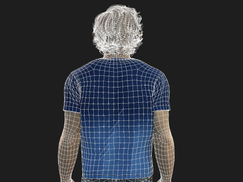 Muscular Man Model Game AND Animation Ready Modelo 3D