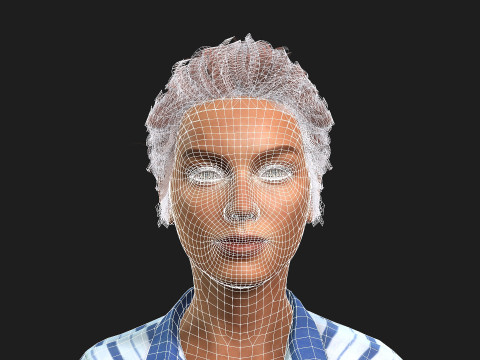Realistic Female Character Model 3D