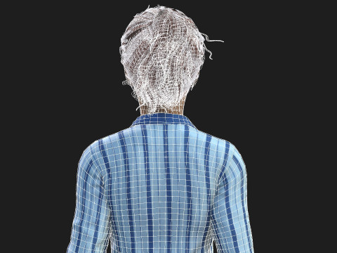 Realistic Female Character Model 3D