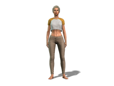 High Resolution Female 3D Character 3D Модель