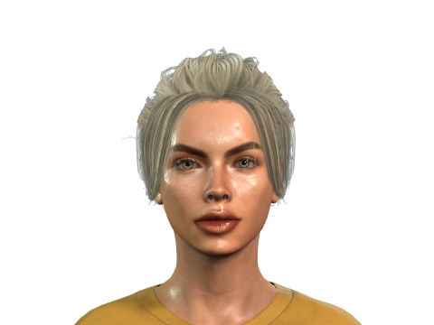 High Resolution Female 3D Character 3D Model