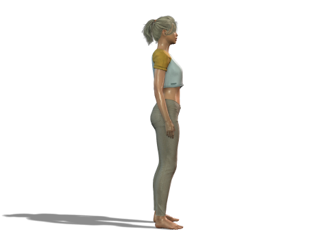 High Resolution Female 3D Character 3D Model