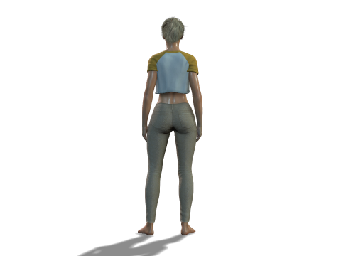 High Resolution Female 3D Character 3D Model