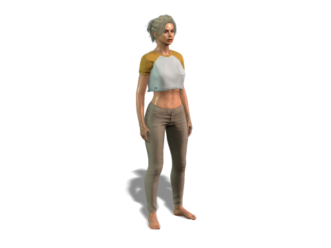 High Resolution Female 3D Character 3D Model