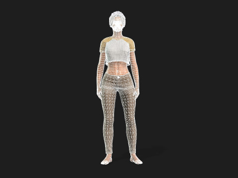 High Resolution Female 3D Character 3D Model