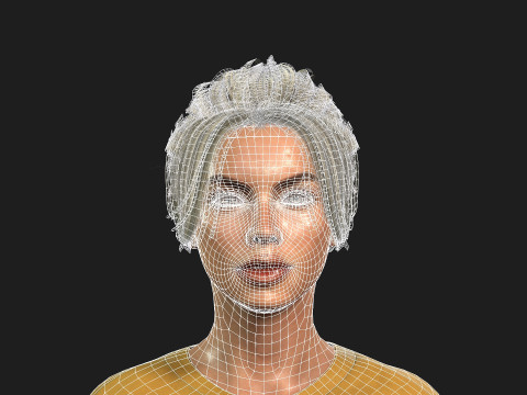 High Resolution Female 3D Character 3D Model