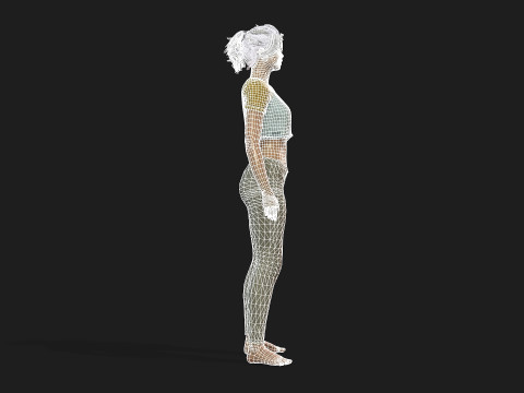 High Resolution Female 3D Character 3D Model