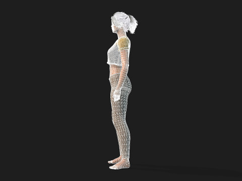 High Resolution Female 3D Character 3D Model