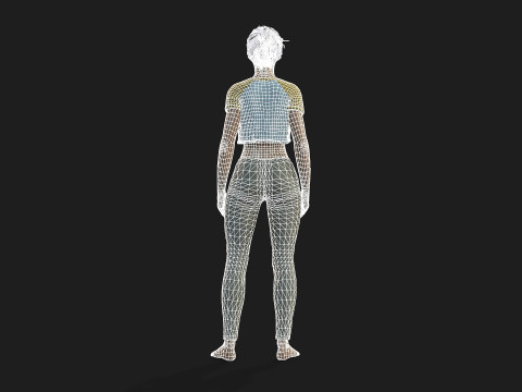 High Resolution Female 3D Character 3D Model