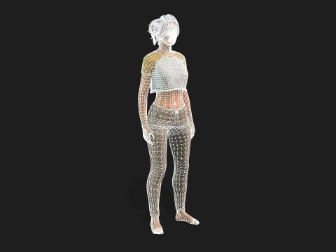 High Resolution Female 3D Character 3D Model