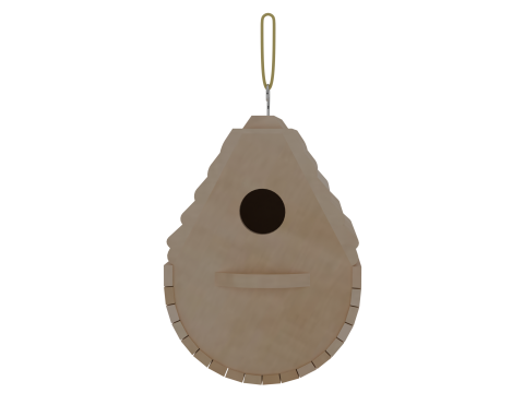 Wooden Birdhouse Modelo 3D