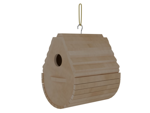 Wooden Birdhouse Modelo 3D